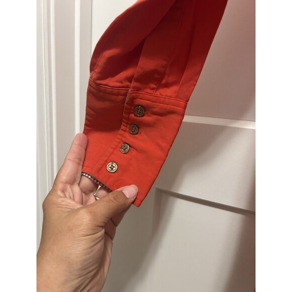 Soft Surroundings Easy Tencel Tunic Top Women’s Size Large Peplum Pockets Red - Picture 4 of 6